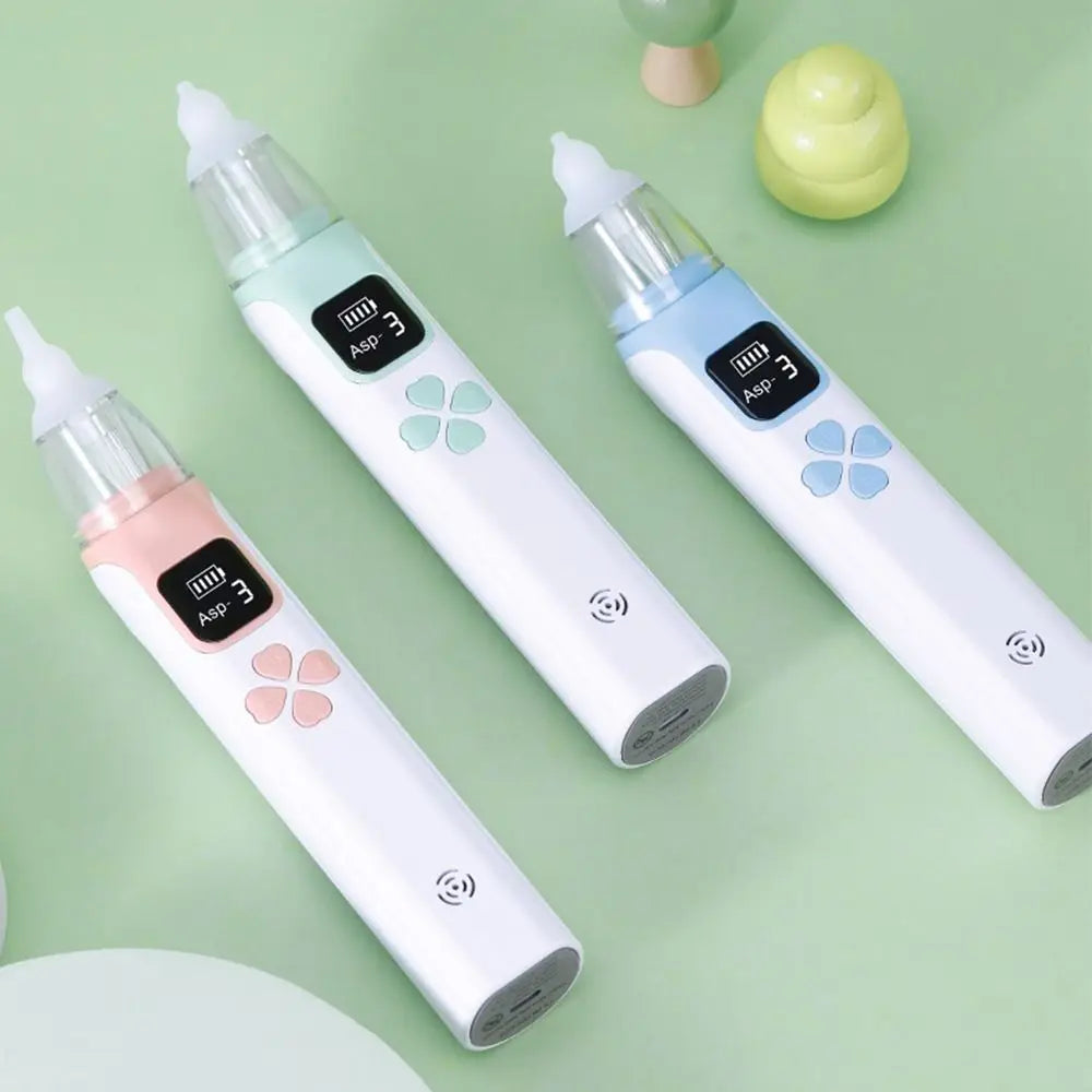 Electric Baby Nasal Aspirator Safety Silent Baby Nasal Inhaler USB Charging Nasal Obstruction Rhinitis Nose Cleaner For Newborns
