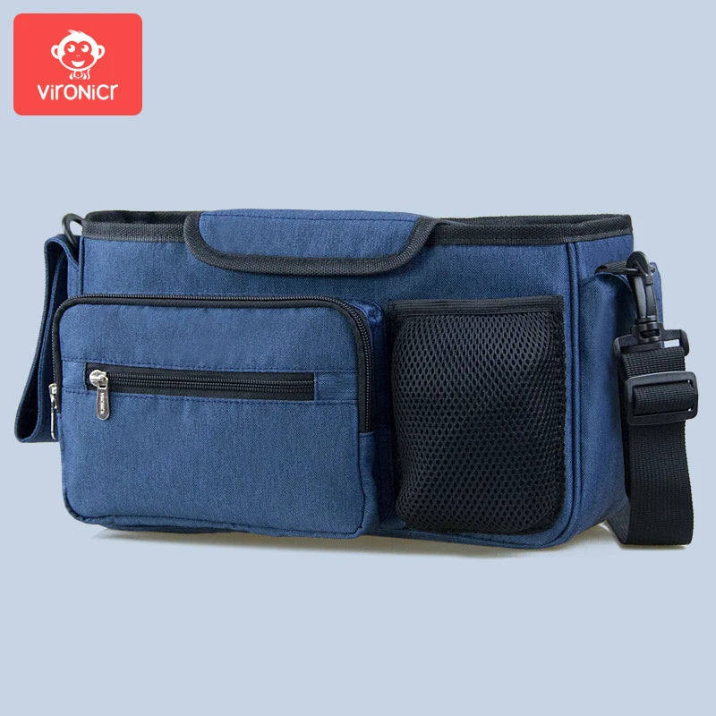 Baby Stroller Bag Organizer Carriage Basket Storage Accessories Diaper Nappy Bag Mummy Travel Bag Large Capacity Multifunctional
