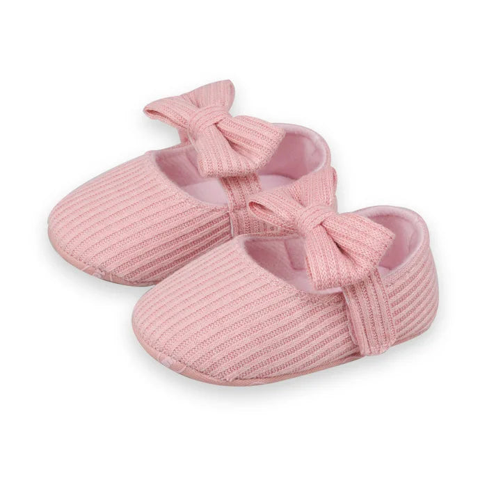 Baby shoes, princess shoes, wool bow baby shoes, soft-soled anti-slip walking shoes