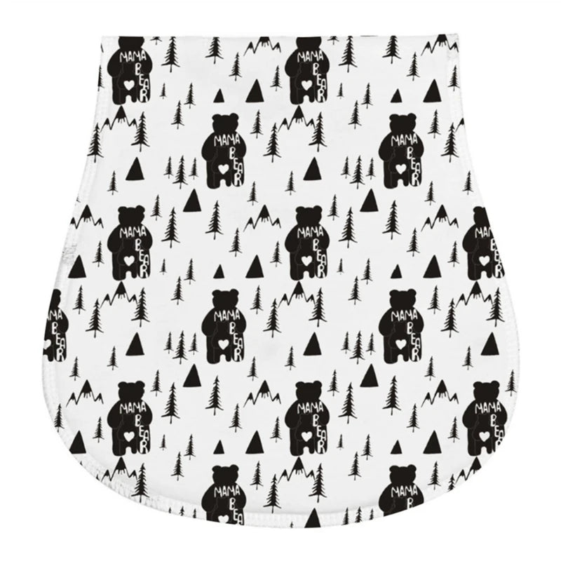 2-Layer Burp Cloth Newborn Bibs Absorbent Baby Feeding Teething Bibs Soft-Cotton Burp Cloths for Babies Baby Shower-Gift