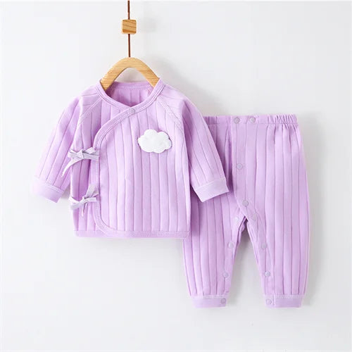 Newborn Baby Sets For Girls Boys Spring Infant Baby Boy Girl Set Casual Clothes For Girl Long Sleeve T Shirt Pants Costume 0-6M