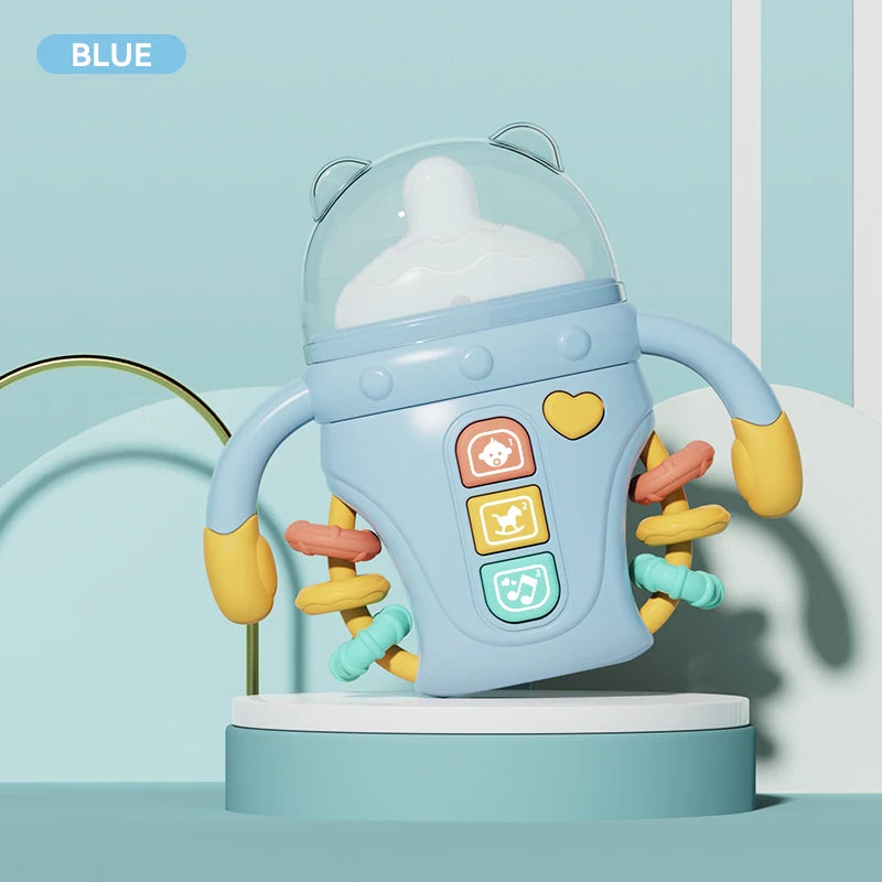 Electronic baby bottle-shaped toys/rattle toys/musical toys, songs/English words, suitable for babies over 18 months old, birthd