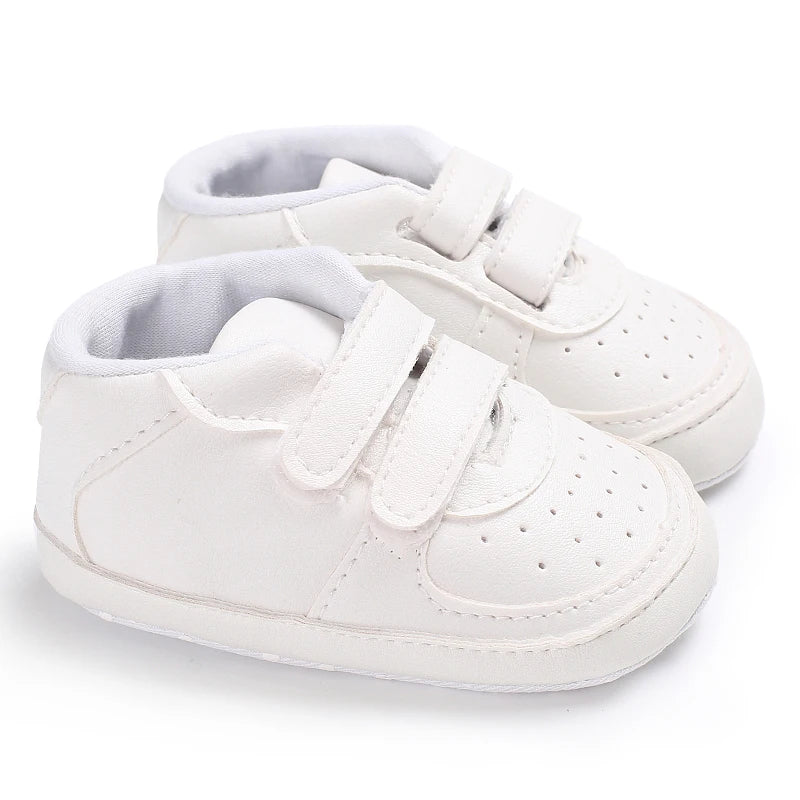 White Baby Shoes Casual Shoes For Boys And Girls Soft Bottom Shoes Sneakers For Fresh Comfort Fashion First Walkers