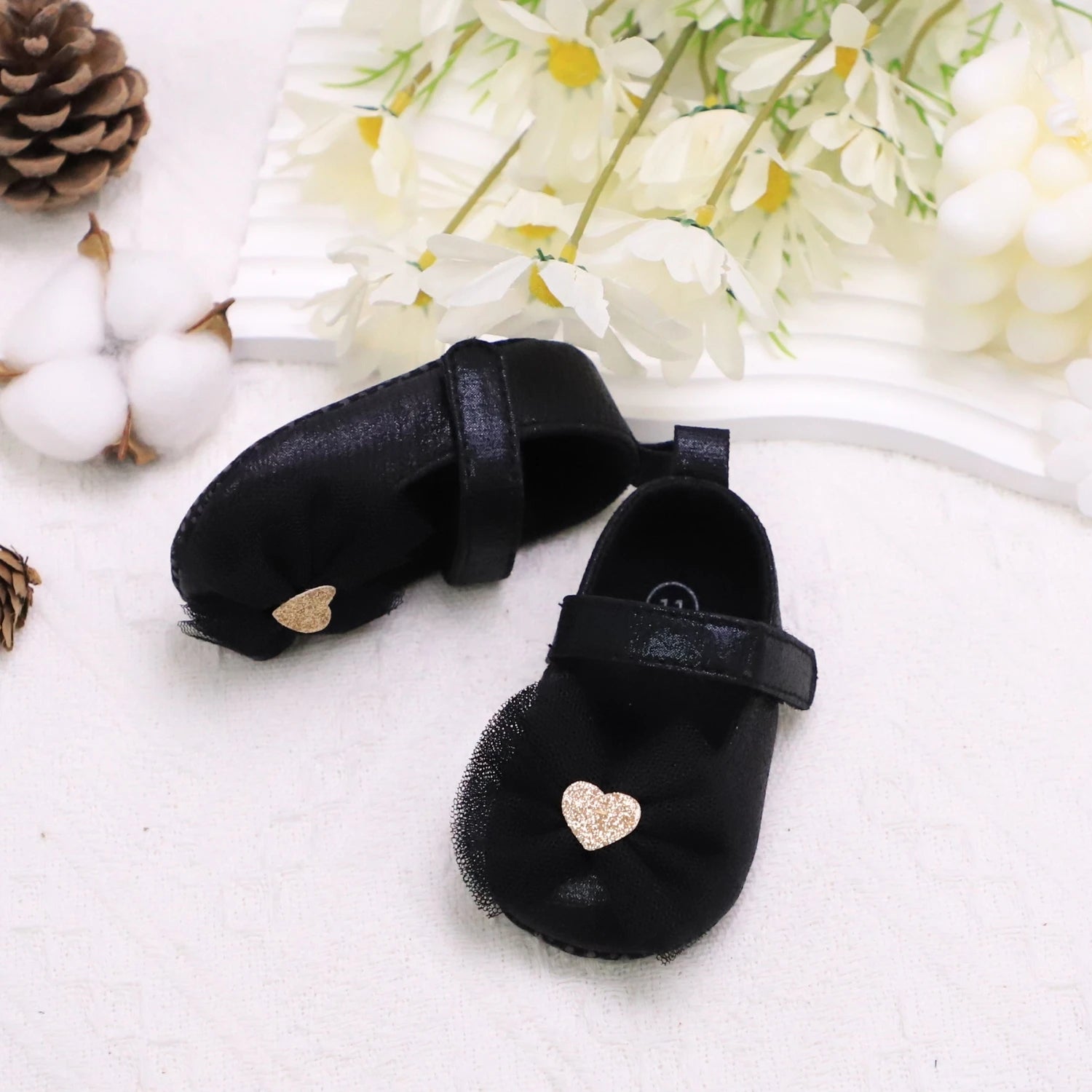 Baby Step Shoes Baby's First Pair of Toddler Shoes Baby Shoes Breathable Non-slip Girls Fashion Shoes Princess Lace Style