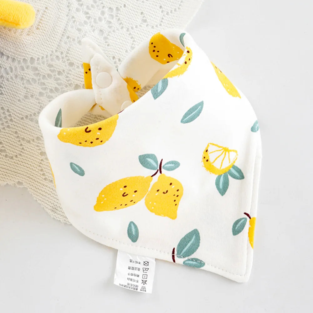 Baby Bibs Cotton Cute Animal Print Saliva Towel Bandana Bibs Newborn Teething Drooling Bib Unisex Feeding Apron For Boy Girl