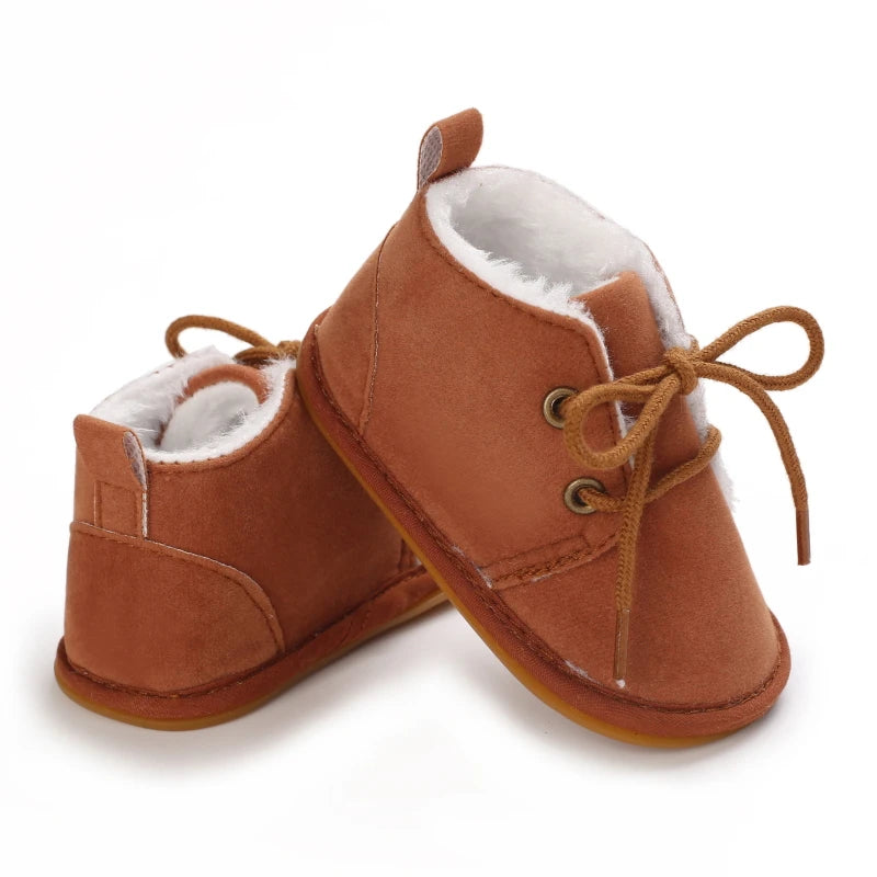 Baby shoes, winter warm baby snow boots, wool soft soled shoes, newborn indoor sports shoes, toddler first generation walking sh