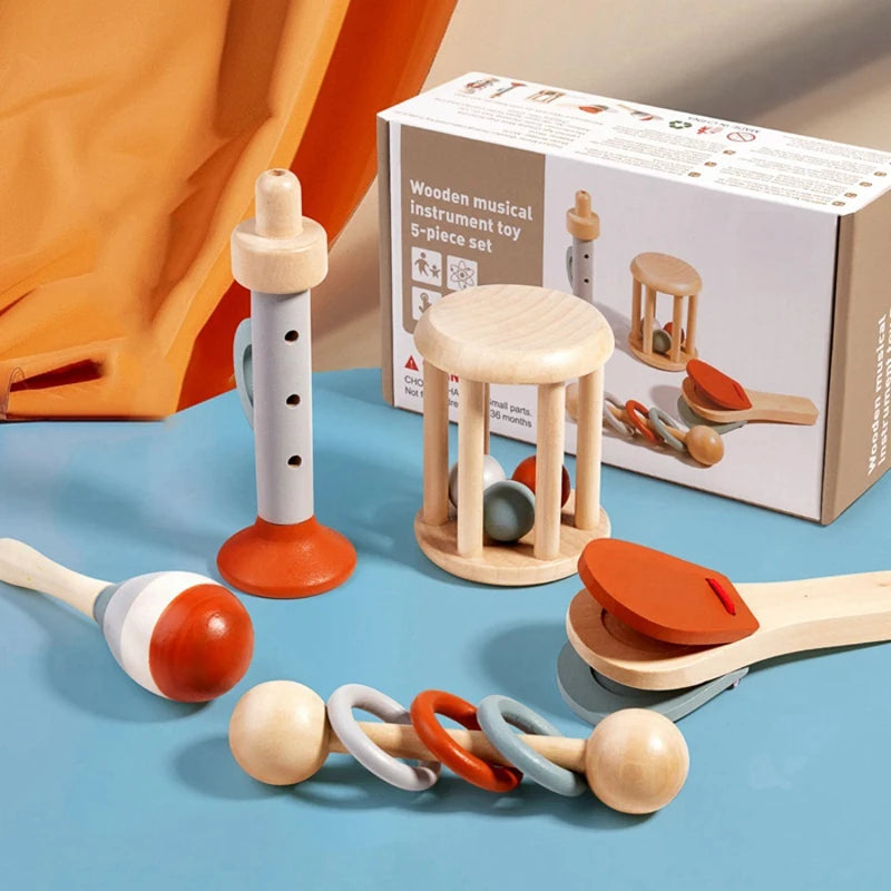 Baby Sensory Rattle Toys with Modern Boho Xylophone Educational Baby Musical Toys Montessori Toys for Kids Preschool Educational