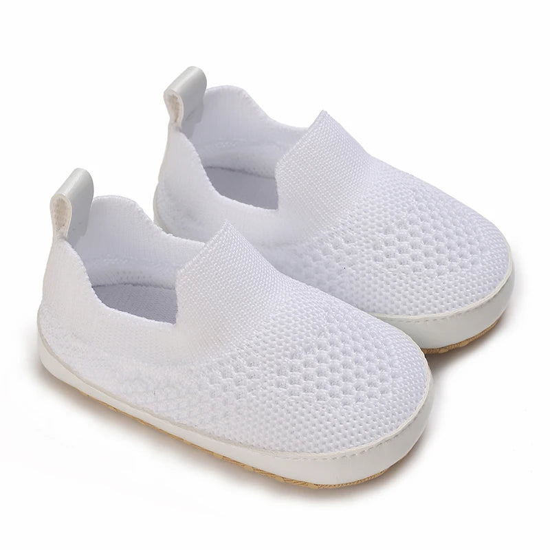 White Baby Shoes Casual Shoes For Boys And Girls Soft Bottom Shoes Sneakers For Fresh Comfort Fashion First Walkers