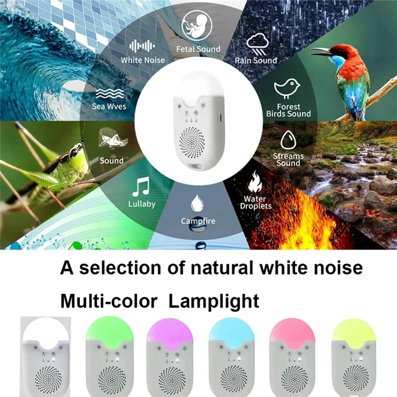 Classy-Noise Sleep Machine Baby Sleep Instrument Elderly/Adult Anxiety Insomnia Bedside Audio Player Sleep